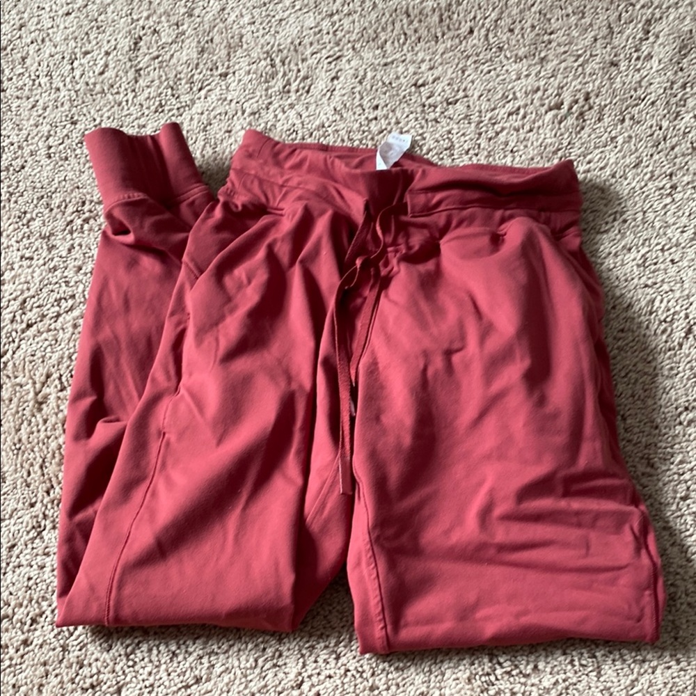 lululemon athletica Women's Red Jogger Pants